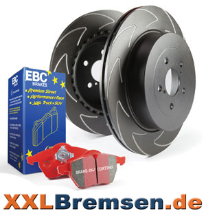 EBC Redstuff Bremsbelaege und High Carbon Bremsscheiben