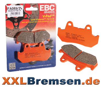 EBC V Pads Semi Sintermetall Motorrad Bremsbeläge