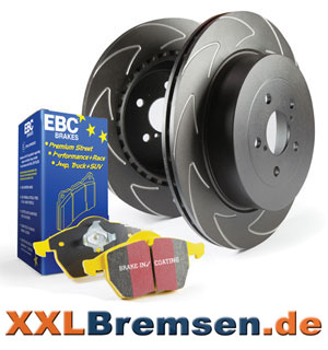 High Carbon Sportbremsscheiben und EBC Yellowstuff Bremsbelaege