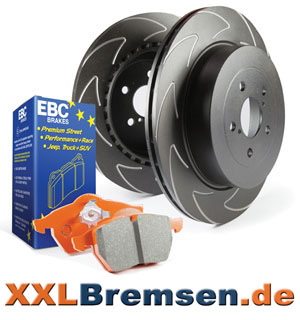 Sportbremsen EBC High Carbon und Orangestuff Bremsen